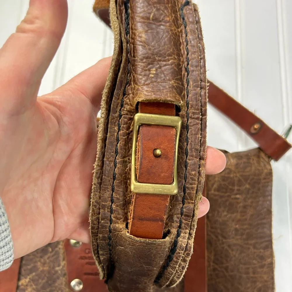 Goertzen Bag Brown Leather Scout Messenger Purse Adventure Equip Handmade USA